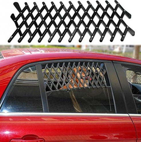 Grilaj de ventilatie universal pentru geamuri auto, Zola, pentru a transporta animalele in masina, din plastic, 117x6 cm, negru Grilaj de ventilatie universal pentru geamuri auto, Zola, pentru a transporta animalele in masina, din plastic, 117x6 cm, negru